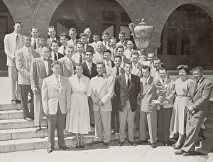 Sandra Day Oconnor Prints: Sandra O'Connor and William Rehnquist in Their Stanford Law Class Photograph