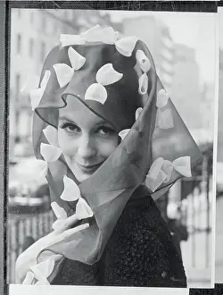 Sandra Paul Modeling Hat by Simone Mirman