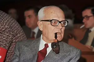 Sandro Pertini Smoking a Pipe