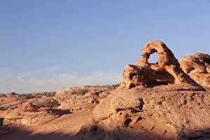 Fell Prints: Sandstone arch at Water Holes Canyon, Utah, USA
