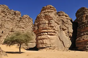 Absurd Prints: Sandstone rock formation at Tikobaouine