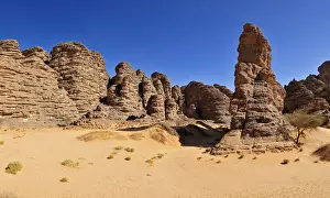 Absurd Prints: Sandstone rock formation at Tikobaouine