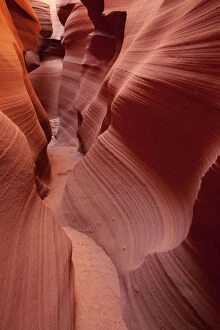 Sandstone rocks, Lower Antelope Canyon, Page, Arizona, USA, America