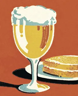 After Work Prints: Sandwich and Glass of Beer