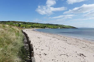 Republic Of Ireland Gallery: Sandy beach in Cushendun, County Antrim, Northern Ireland, Ireland, Great Britain, Europe