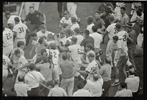 Encouragement Prints: Sandy Koufax Accepting Congratulations from Teammates