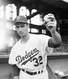 Sandy Koufax In Dodger Uniform