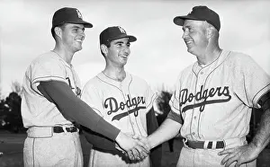 Sandy Koufax & Don Drysdale W/Manager