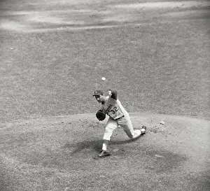 Sandy Koufax Pitching Baseball