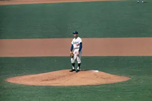 Sandy Koufax Pitching During World Series Game