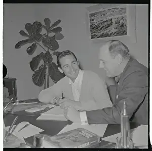 Bavasi Prints: Sandy Koufax Speaking with E.J. Bavasi