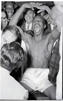 Sandy Saddler In Dressing Room Yelling