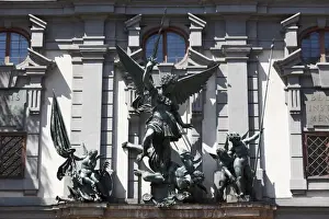 Statuary Prints: Sankt-Michaels-Gruppe group at the Zeughaus arsenal