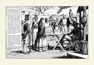 San Antonio Prints: Santa Anna Enters the Alamo