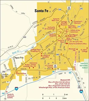 Santa Fe area map