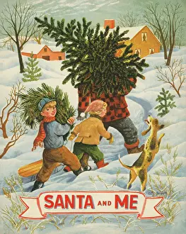 Santa Prints: Santa and Me - New Tree