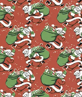 Urgency Prints: Santa Pattern