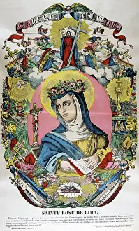 Poster Prints: Santa Rosa of Lima, 19th century