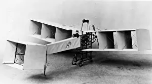 Landscape Aircraft Bi Plane Air Prints: Santos-Dumont