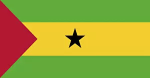 Images Dated 15th February 2019: Sao Tome and Principe Flag
