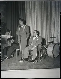 Songwriter Prints: Sara Vaughn And Songwriter In Wheelchair