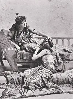 Sarah Bernhard Stroking Woman's Head