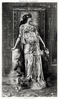 Images Dated 15th December 2018: Sarah Bernhardt as Cleopatra by Georges Clairin