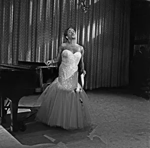 Pianist Prints: Sarah Vaughan On The Ed Sullivan Show