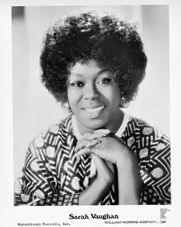 Prints of Jazz singer Sarah Vaughan poses for a Mainstream Records publicity still circa 1972. (Photo by Michael Ochs Archives/Getty Images) The Divine One: Sarah Vaughan Portrait Session