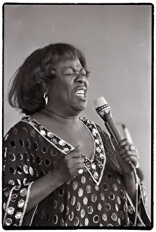 Sarah Vaughan Singing At Jazz Festival