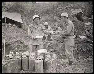 Candy Prints: Sargent Passes Out Cigarettes To Private