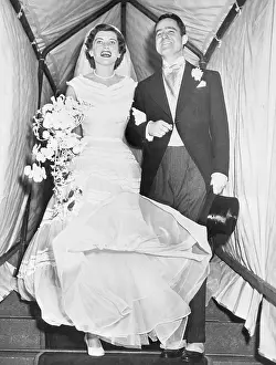 Sargent Shriver and Eunice Mary Kennedy at Their Wedding