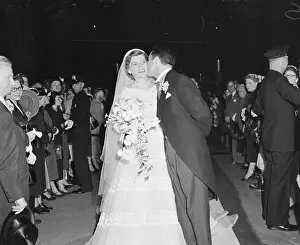 Sargent Shriver and Eunice Mary Kennedy at Their Wedding