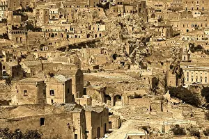 Matera Prints: Sasso caveoso, Matera - Italy