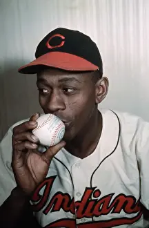 Pitcher Prints: Satchel Paige Kissing Baseball