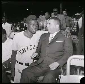 Paralyzed Prints: Satchel Paige Talking With Roy Campanella