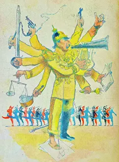 Satire, All of Europe is dancing to its tune: Kaiser Wilhelm as All Maker and All Determiner