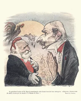 President Gallery: Satirical cartoon Emile Loubet President of France