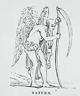Scythe Prints: Saturn Holding Scythe