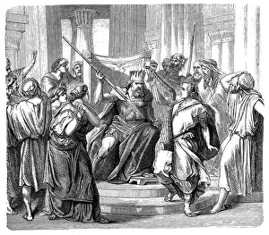 Religious Event Prints: Saul tries to kill David (1 Samuel 19)
