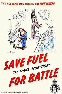 Bath Prints: Save fuel to make munitions for battle - Husband