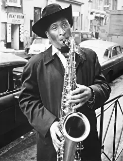 Saxophone Prints: Saxophonist Sonny Rollins on London Street