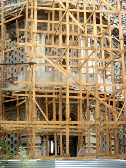 Scaffolding, Havana, Cuba