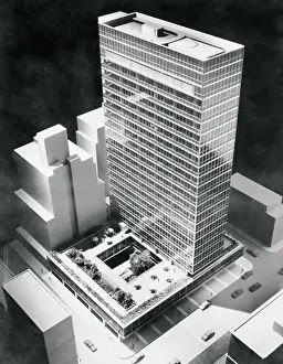 Artisanship Prints: Scale Model of Stainless Steel Building