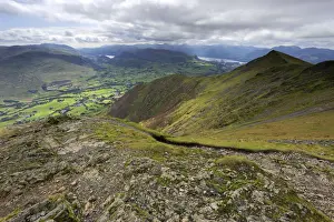 Scales fell, Blencathra fell, Lake District National Park, Cumbria County, England, UK