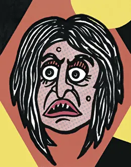 Grotesque Prints: Scary Face