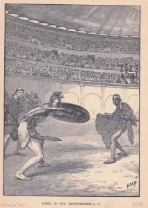 Lac0051 Prints: Scene In Amphitheatre