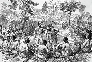 Ashanti Prints: Scene From The Ashanti War -- Illus