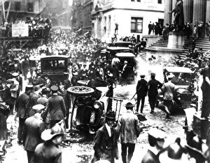 Images Dated 16th December 2012: Scene Of Bombing Of Wall Street In New York City