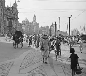Scene Along Bund In Shanghai